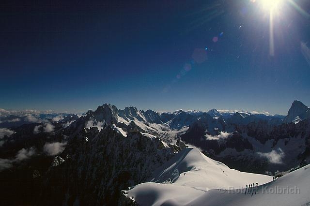 Frankreich Mount Blanc Massiv Aufstieg